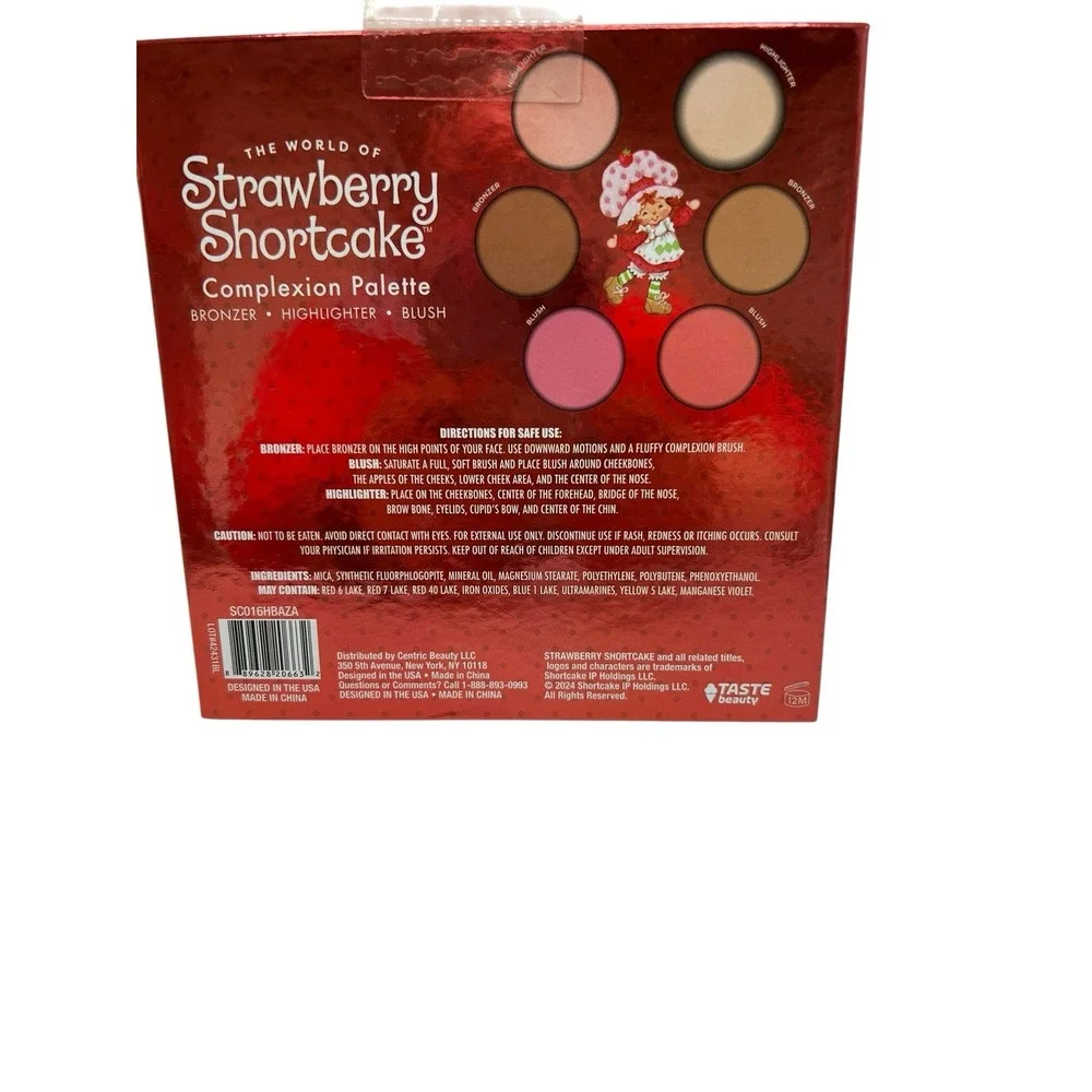 New STRAWBERRY SHORTCAKE - Complexion Palette - Bronzer, Highlighter & Blush‎